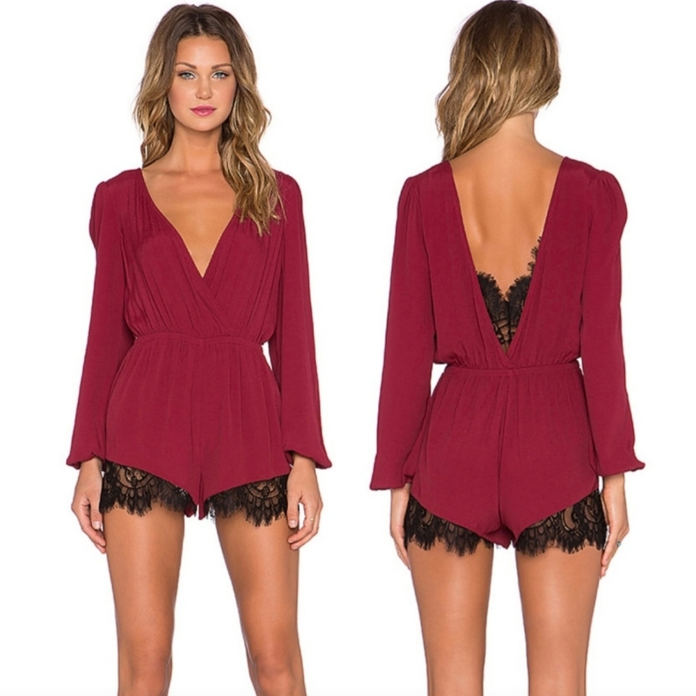 Lovers + Friends Angel Baby Romper x Revolve